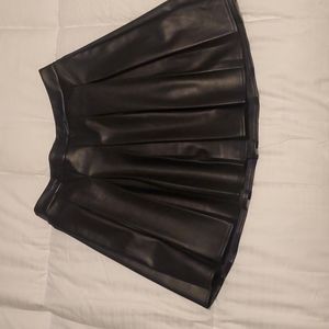 Faux leather skirt